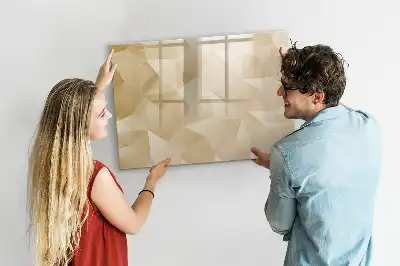 Magnetinė rašymo lenta trikampių abstrakcijos dizaino