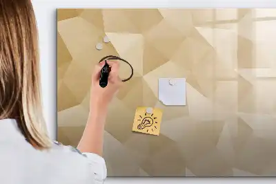 Magnetinė rašymo lenta trikampių abstrakcijos dizaino