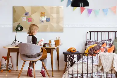 Magnetinė rašymo lenta trikampių abstrakcijos dizaino