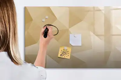 Magnetinė rašymo lenta trikampių abstrakcijos dizaino