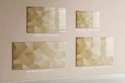 Magnetinė rašymo lenta trikampių abstrakcijos dizaino