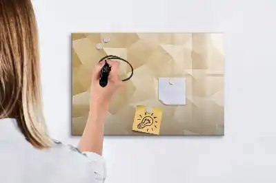 Magnetinė rašymo lenta trikampių abstrakcijos dizaino