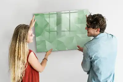 Magnetinė piešimo lenta trikampių abstrakcijos dizaino