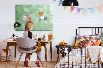 Magnetinė piešimo lenta trikampių abstrakcijos dizaino