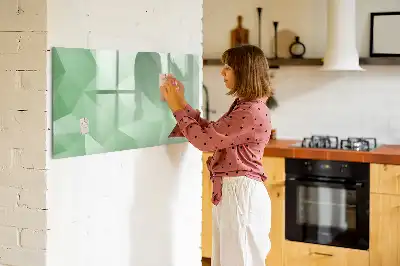 Magnetinė piešimo lenta trikampių abstrakcijos dizaino