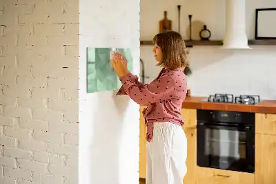 Magnetinė piešimo lenta trikampių abstrakcijos dizaino