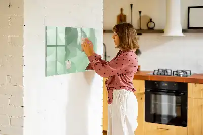 Magnetinė piešimo lenta trikampių abstrakcijos dizaino