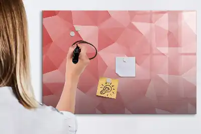 Magnetinė rašymo lenta trikampių abstrakcijos dizaino