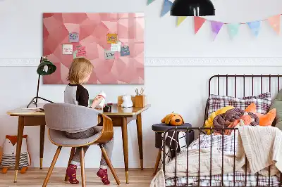 Magnetinė rašymo lenta trikampių abstrakcijos dizaino