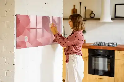 Magnetinė rašymo lenta trikampių abstrakcijos dizaino