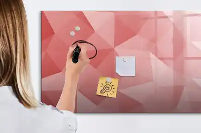 Magnetinė rašymo lenta trikampių abstrakcijos dizaino
