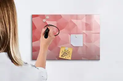 Magnetinė rašymo lenta trikampių abstrakcijos dizaino