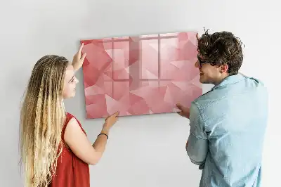 Magnetinė rašymo lenta trikampių abstrakcijos dizaino