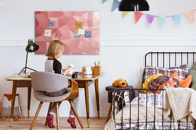 Magnetinė rašymo lenta trikampių abstrakcijos dizaino