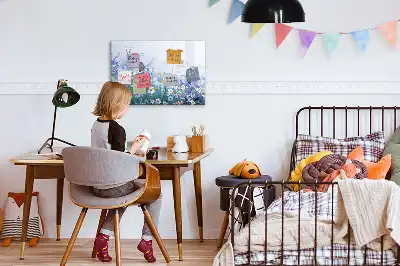 Magnetinė rašymo lenta Drugelis pievoje