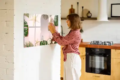 Magnetinė rašymo lenta vasaros nuotaikos dizaino