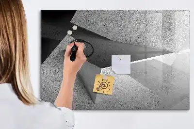 Magnetinė piešimo lenta trikampių abstrakcijos dizaino