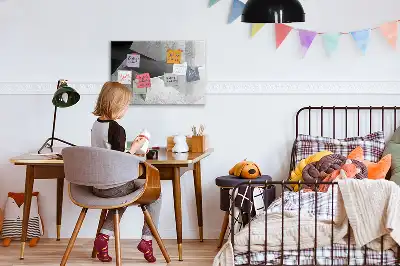 Magnetinė piešimo lenta trikampių abstrakcijos dizaino