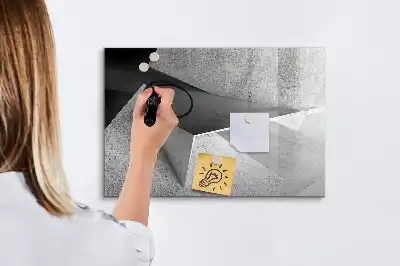 Magnetinė piešimo lenta trikampių abstrakcijos dizaino