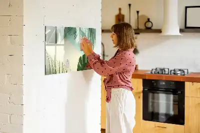 Magnetinė piešimo lenta su monsteros lapų raštu