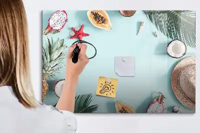 Magnetinė rašymo lenta vasaros kompozicijos dizainas