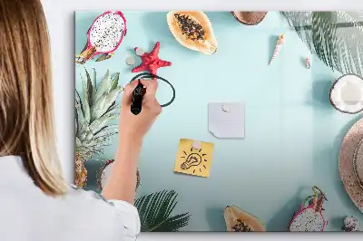 Magnetinė rašymo lenta vasaros kompozicijos dizainas
