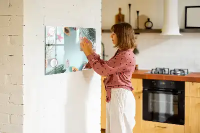 Magnetinė rašymo lenta vasaros kompozicijos dizainas