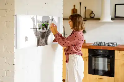 Magnetinė piešimo lenta Sukulenti su akiniais