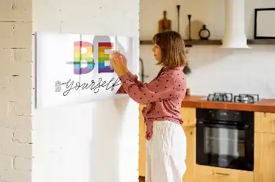 Magnetinė piešimo lenta su užrašu Būk savimi