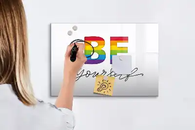 Magnetinė piešimo lenta su užrašu Būk savimi
