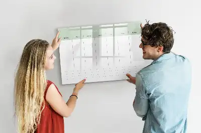 Magnetinė rašymo lenta savaitės planuoklis
