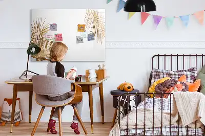 Magnetinė rašymo lenta egzotinių lapų rašto