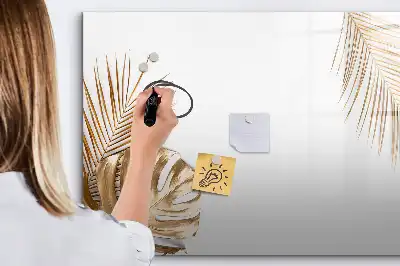 Magnetinė rašymo lenta egzotinių lapų rašto