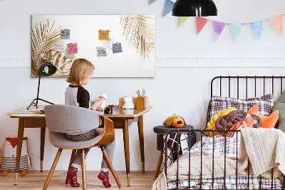 Magnetinė rašymo lenta egzotinių lapų rašto