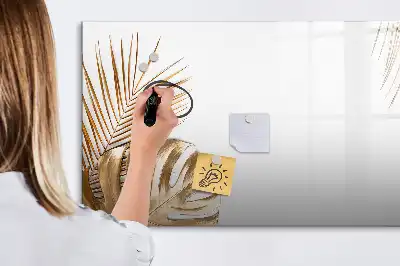 Magnetinė rašymo lenta egzotinių lapų rašto