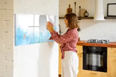 Magnetinė rašymo lenta su dažų taškų dizainu