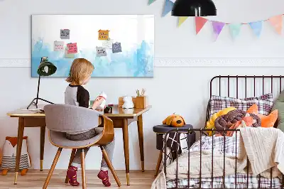 Magnetinė rašymo lenta su dažų taškų dizainu
