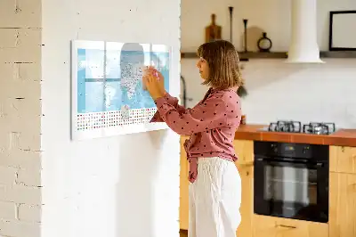 Magnetinė rašymo lenta žemėlapių tema