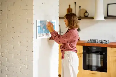 Magnetinė rašymo lenta žemėlapių tema