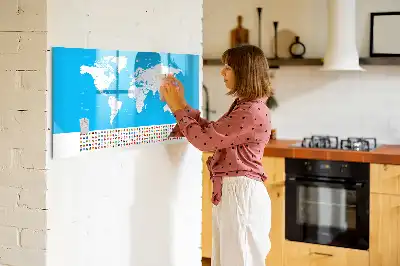 Magnetinė rašymo lenta kontūrinis šalių žemėlapis