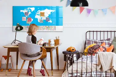 Magnetinė rašymo lenta kontūrinis šalių žemėlapis