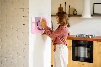 Magnetinė piešimo lenta gėlių širdies dizaino