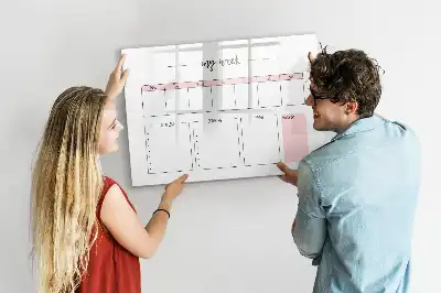 Magnetinė rašymo lenta savaitės planuoklis
