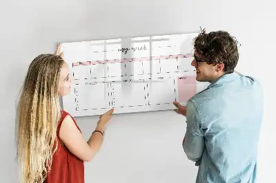 Magnetinė rašymo lenta savaitės planuoklis