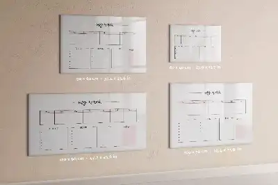 Magnetinė rašymo lenta savaitės planuoklis