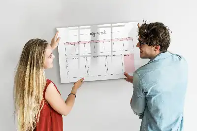 Magnetinė rašymo lenta savaitės planuoklis