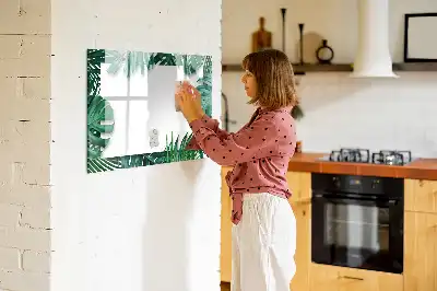 Magnetinė rašymo lenta egzotinių lapų rašto