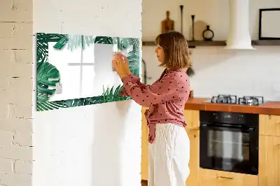 Magnetinė rašymo lenta egzotinių lapų rašto