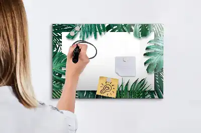 Magnetinė rašymo lenta egzotinių lapų rašto