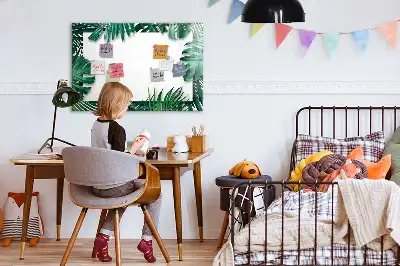 Magnetinė rašymo lenta egzotinių lapų rašto